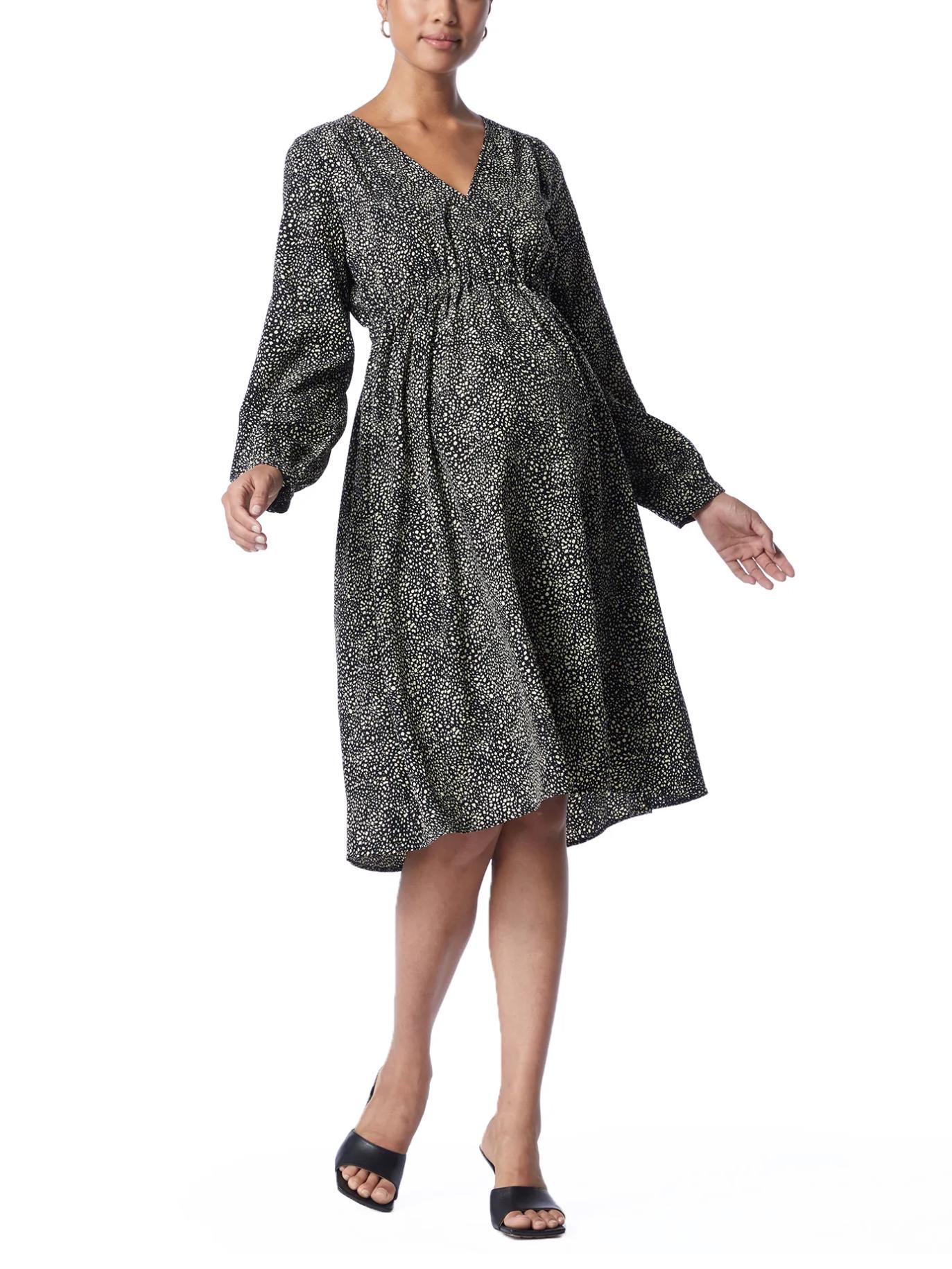 Armoire | Rent this Soon Maternity Zippi Long Sleeve V-Neck Maternity Dress