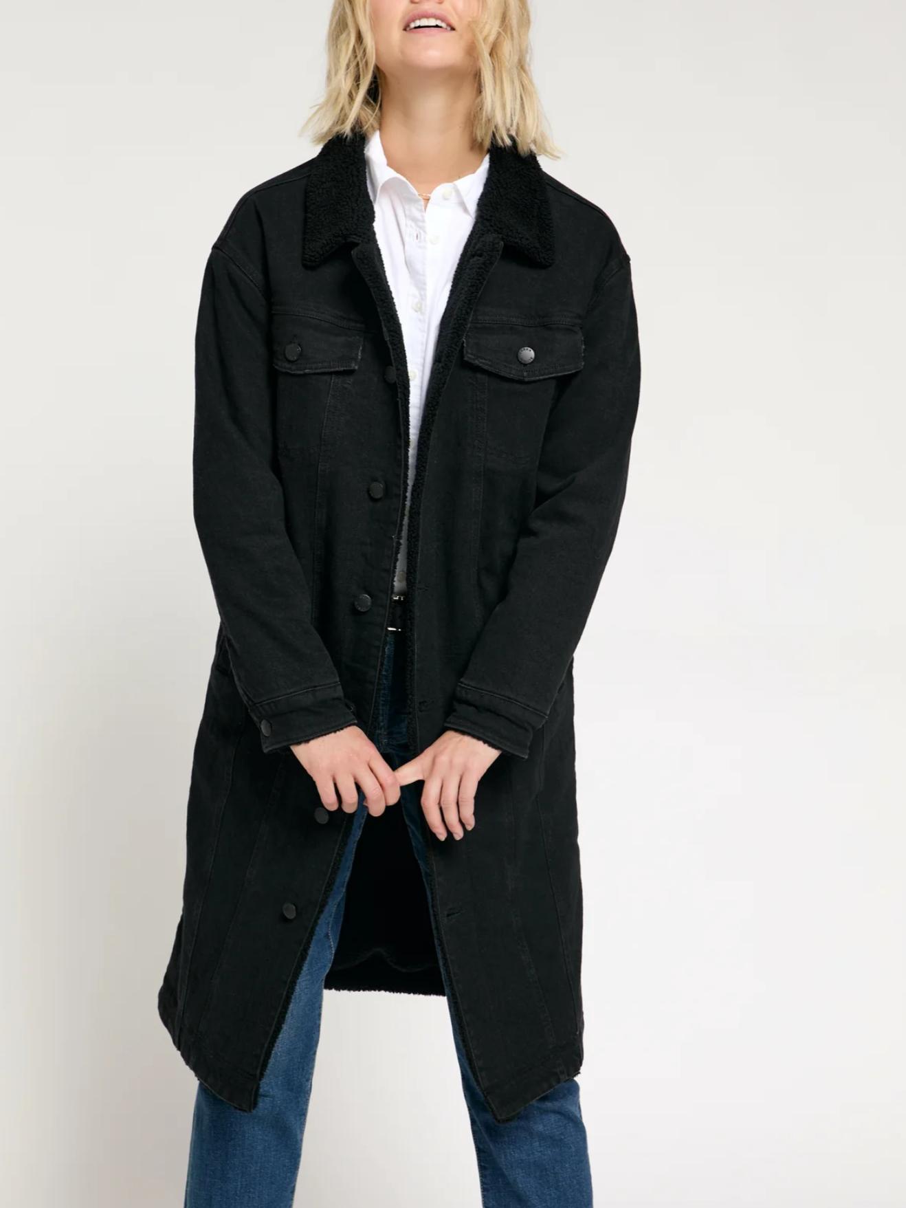 Armoire | Rent this Oliver Logan James Sherpa Cotton Blend Trenchcoat