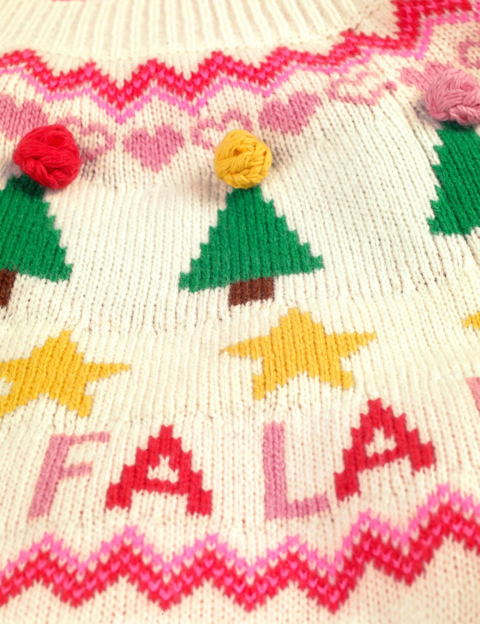 Boden Alpaca Blend Festive Fairisle Sweater