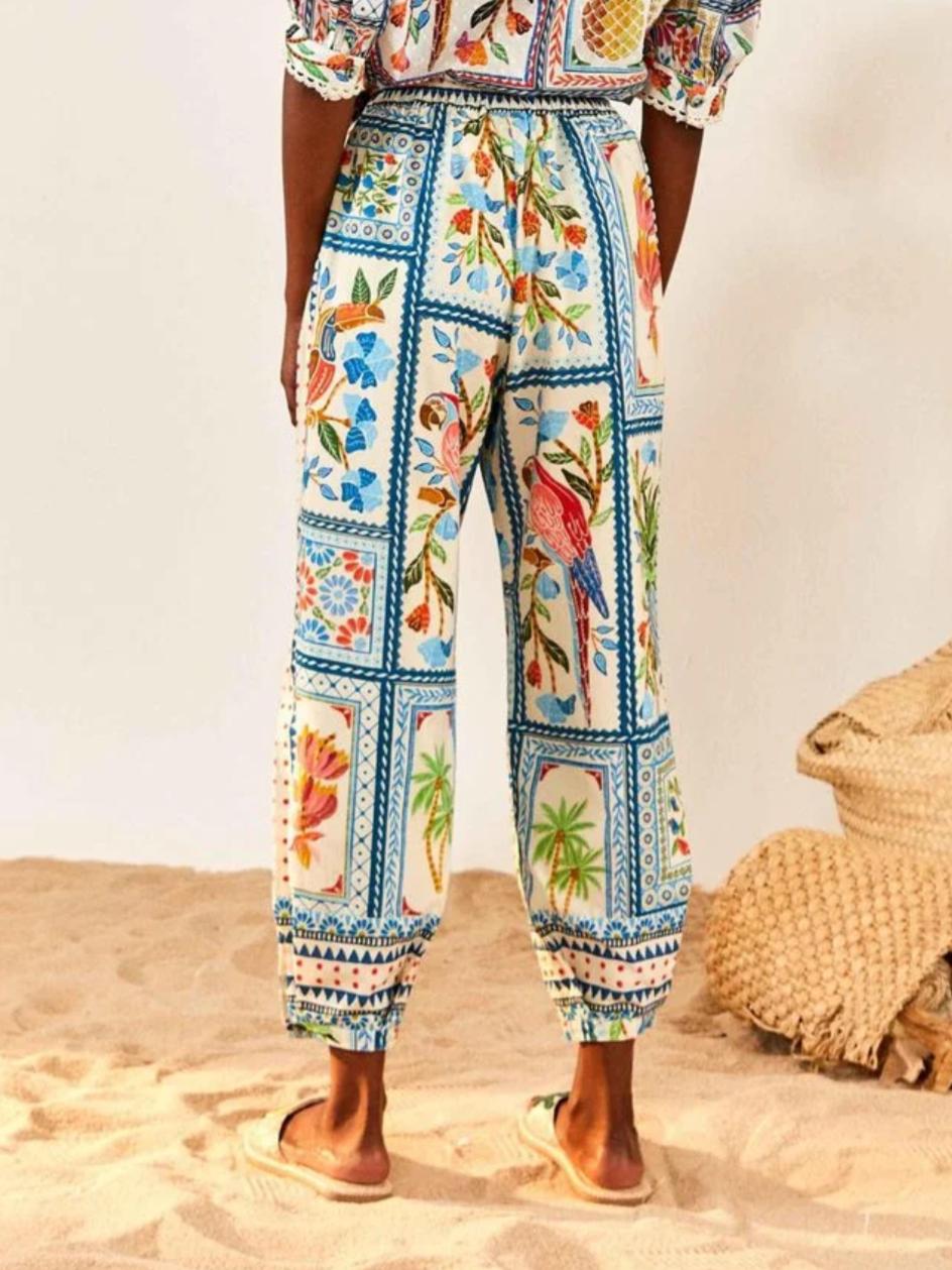 Armoire | Rent this FARM Rio Tropical Tiles Cotton Pants