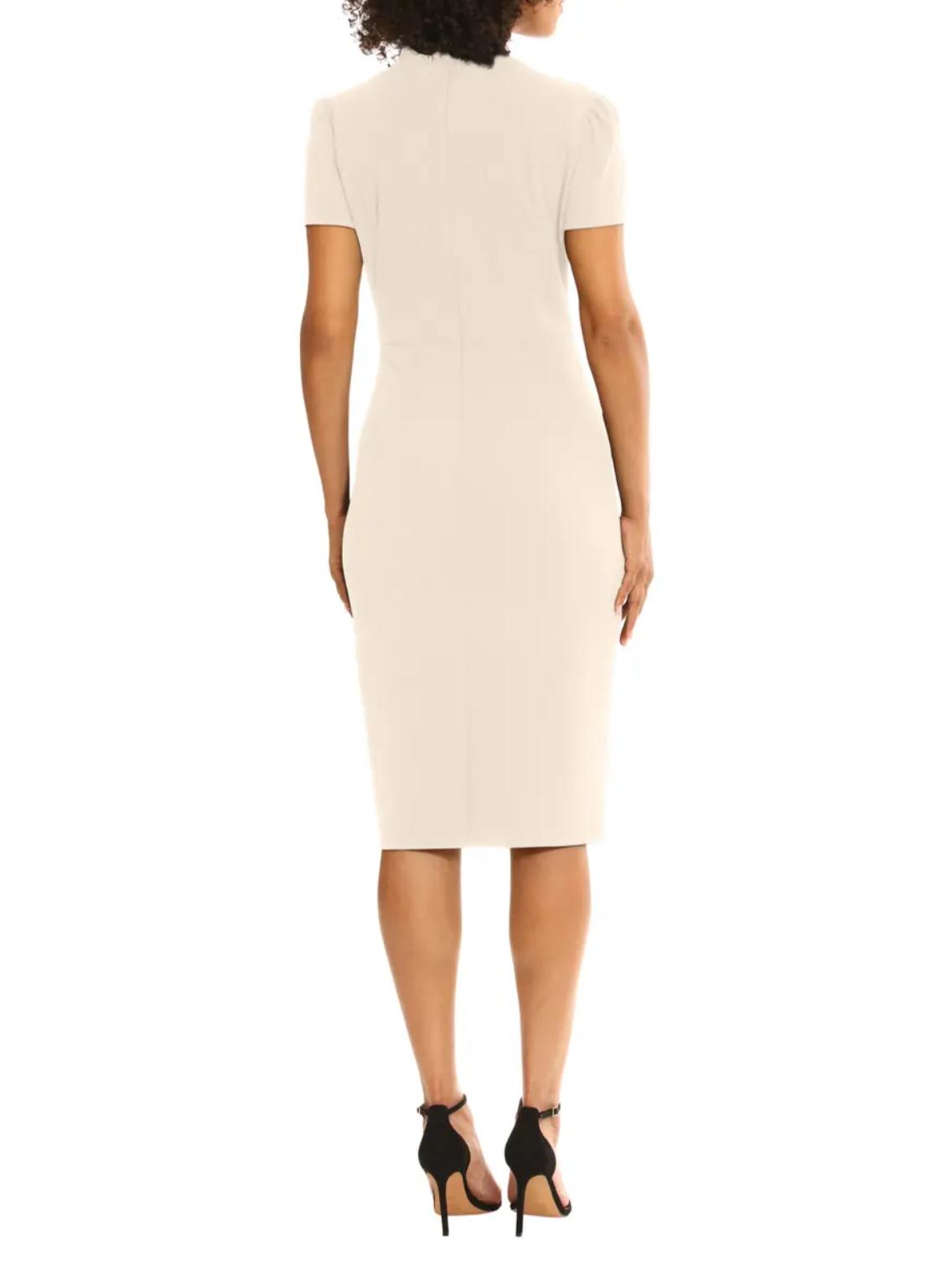 Armoire | Rent this Maggy London Tie Neck Puff Sleeve Scuba