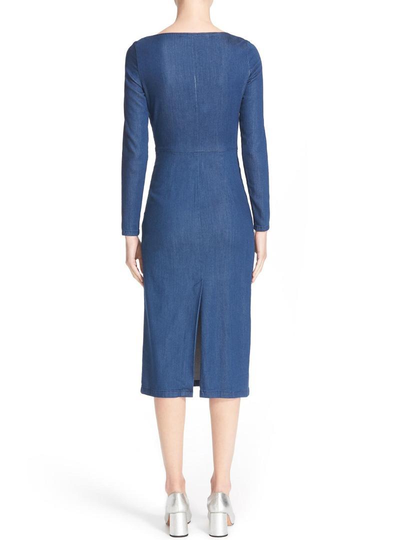rachel comey denim dress Rachel Comey Baldan Dress in Indigo