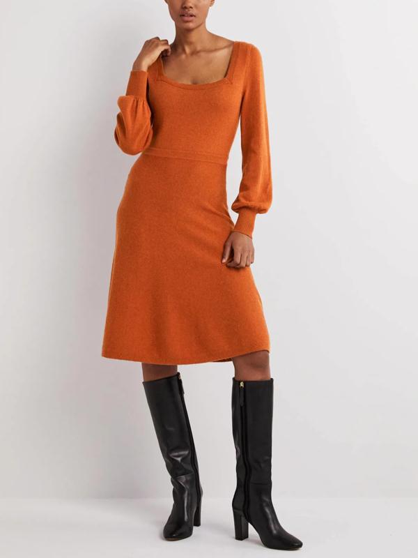Armoire | Rent this Boden Square Neck Wool Blend Knit Dress