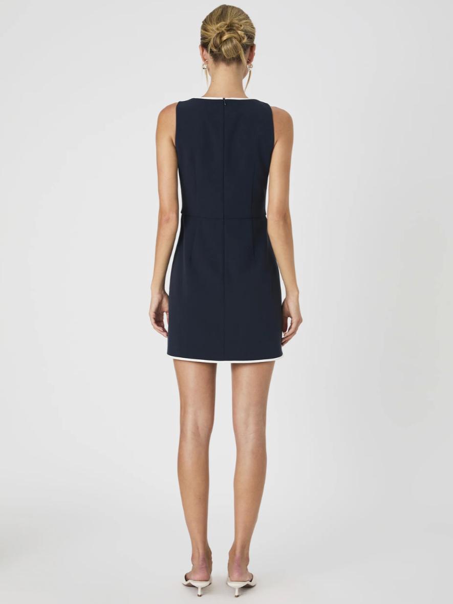 sachin and babi light blue dress French Connection Azra Twill Square Neck Sleeveless Mini Dress main image 0