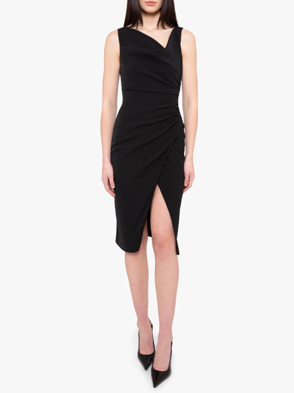 black halo asymmetrical dress Black Halo Sorelle Midi Dress in Bamboo