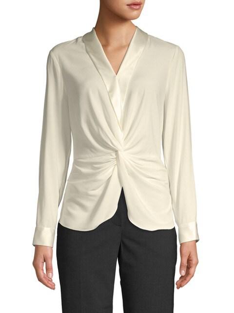donna karan silk blouse