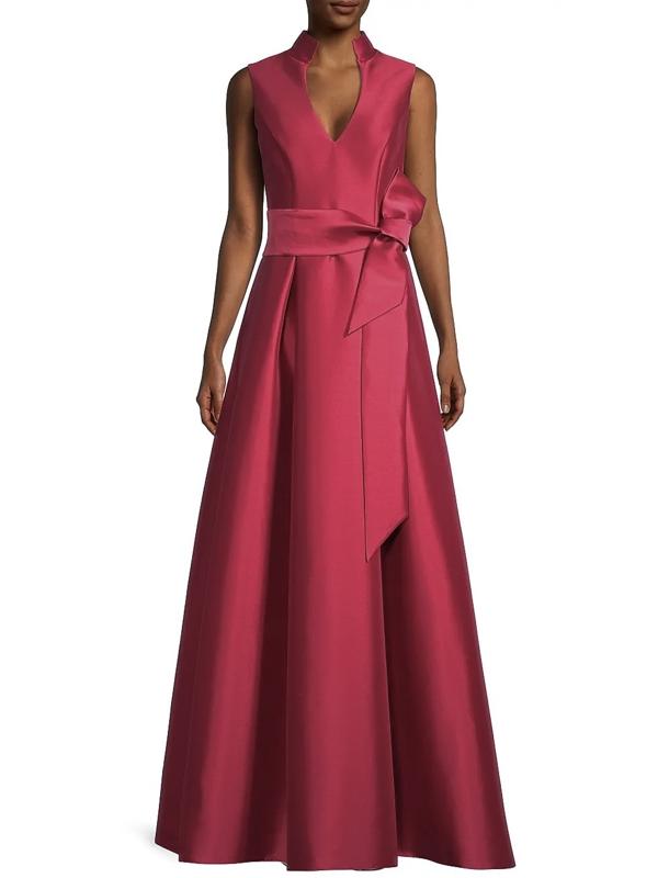 green emerald velvet dress Aidan by Aidan Mattox