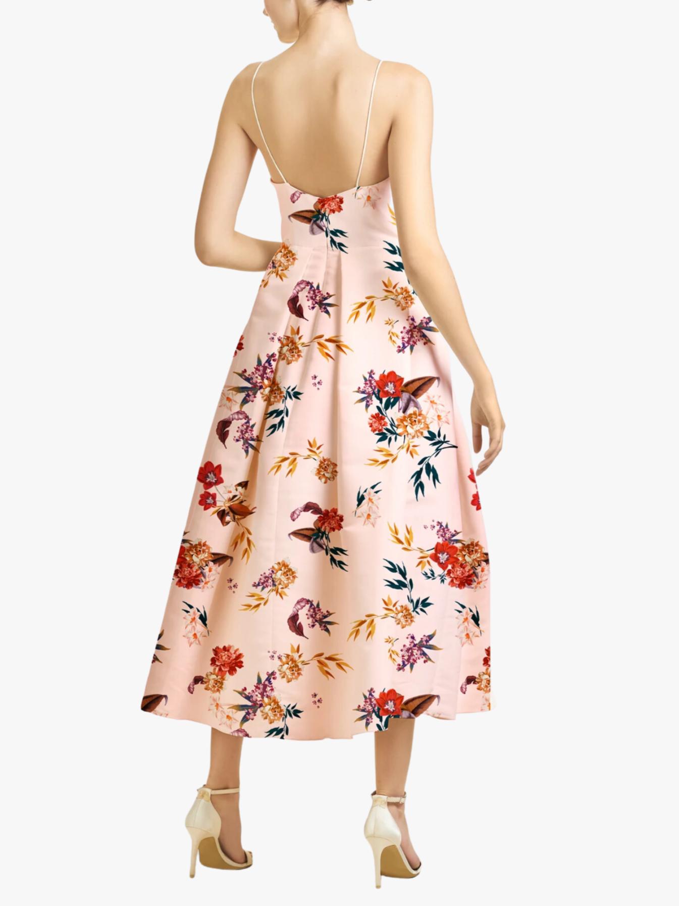 knee length dresses for ladies The Spaghetti Strap Midi Dress – The Standard Stitch main image 0