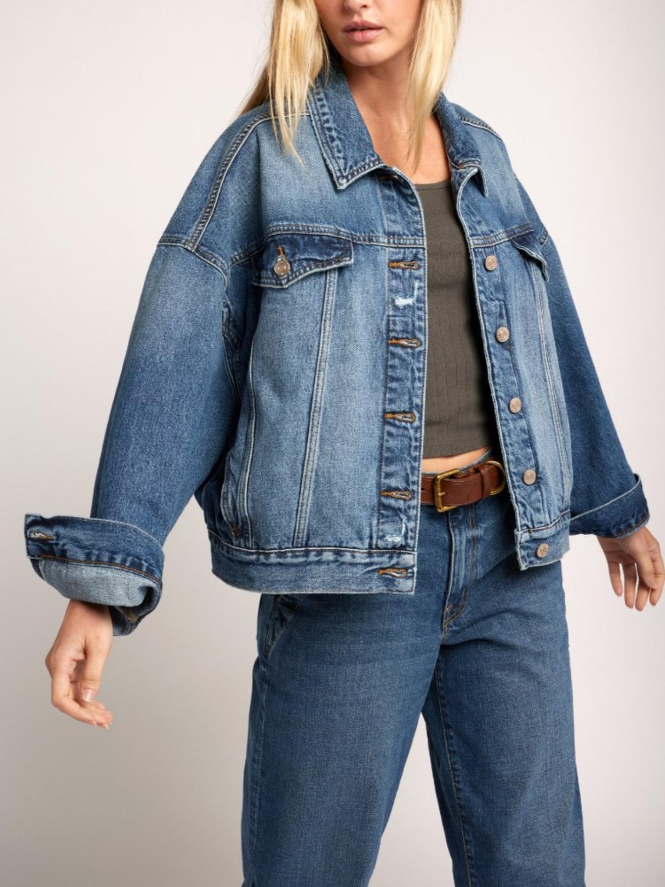 Armoire | Rent this Current Elliott The Cropped Dakota Denim Jacket