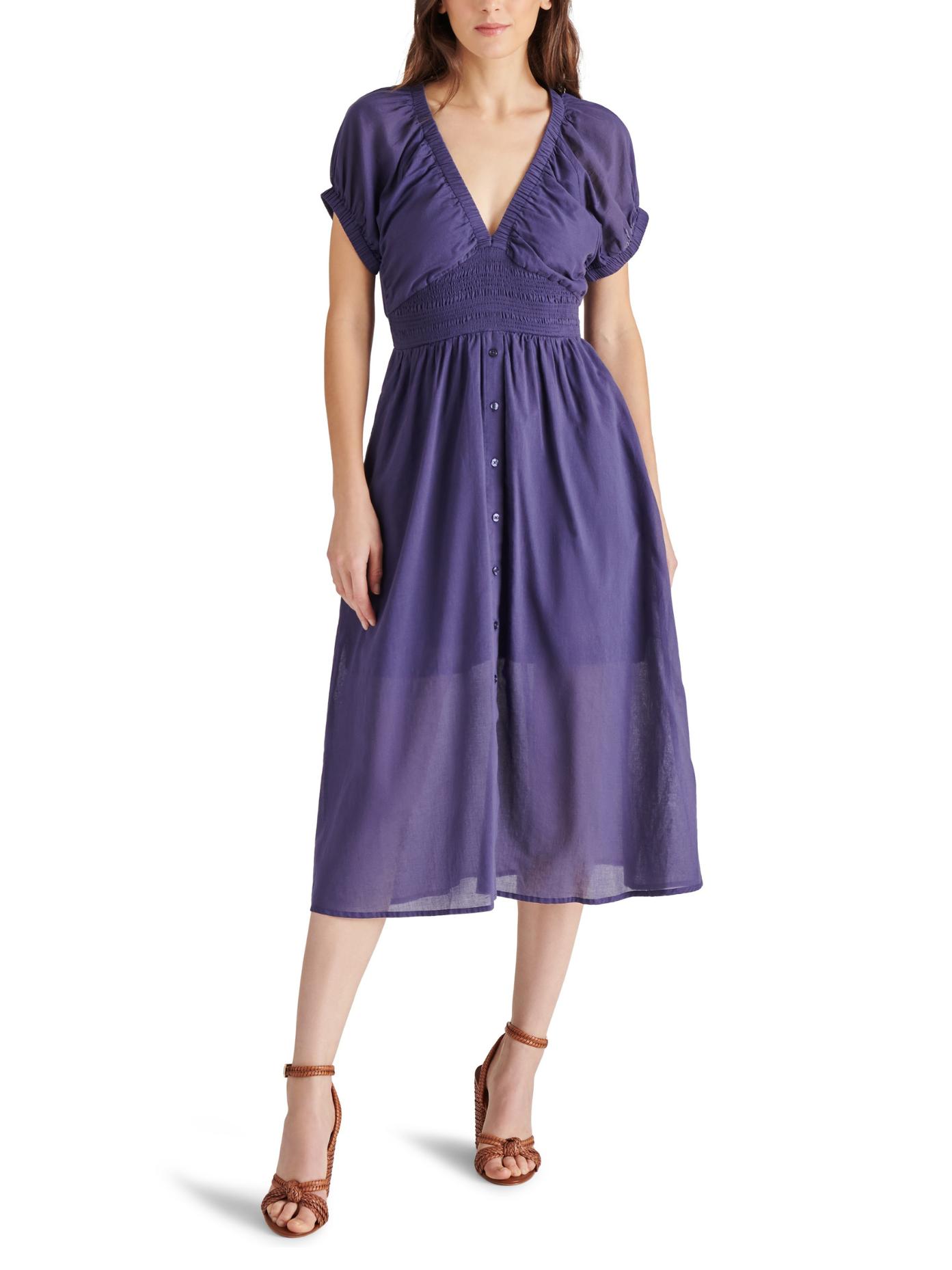 fitted lace wedding dress Steve Madden Apparel Ginger Dress, Aubergine, 2 at Amazon Women's Clothing  store