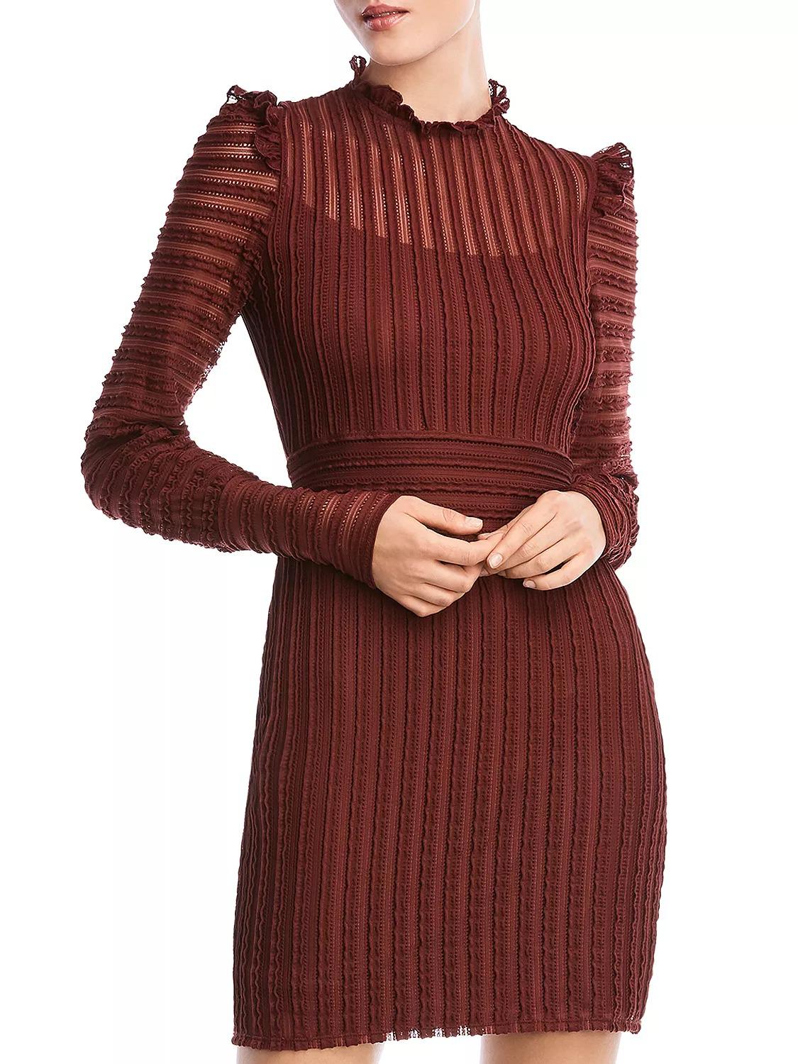 Armoire | Rent this Bailey 44 Mock Neck Textured Mini Dress