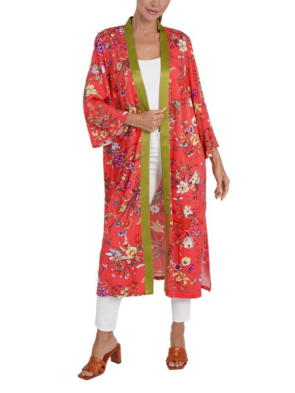 self portrait red embroidered maxi dress Red Georgette Flower Maxi Dress – self-portrait-US main image 1