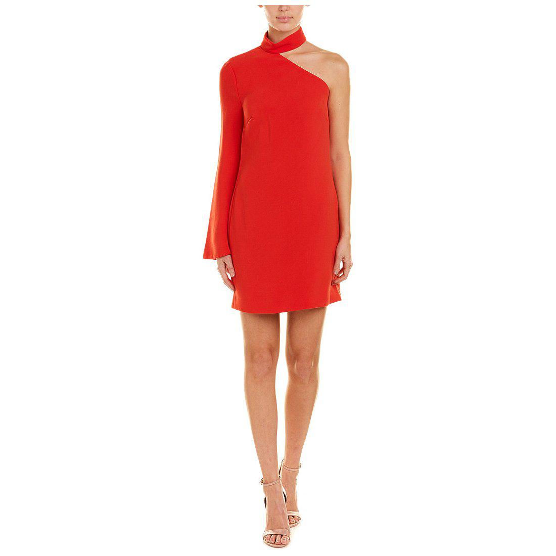 Armoire | Rent this Rachel Zoe Long Sleeve One Shoulder Mock Neck Dress