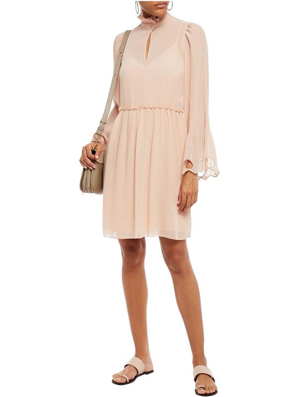 open lace back dress CHLOE DRESS PINK PEARL – Shop KOCH main image 0