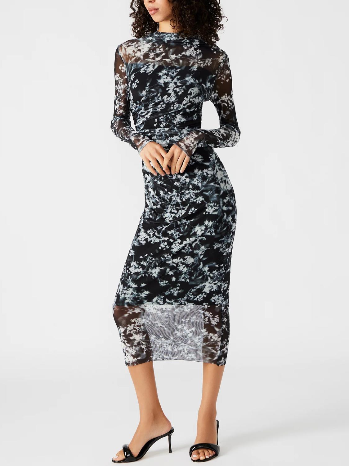 rent long sleeve dress Odd Muse Split Sleeve Mini Dress Rental (Size Small)