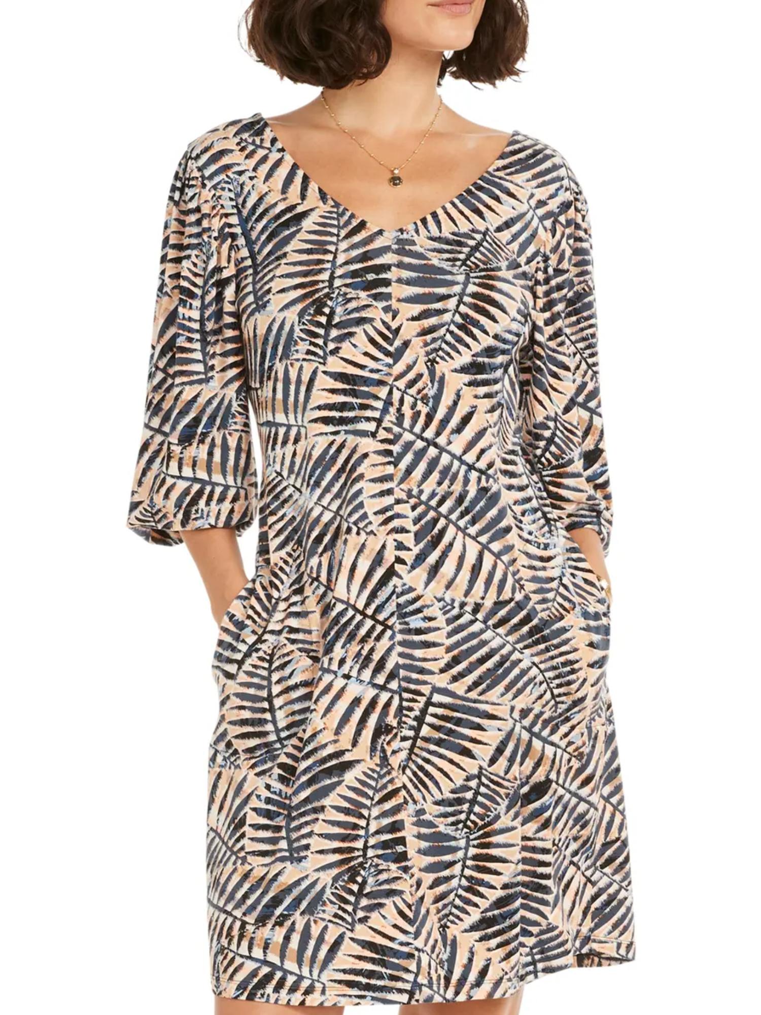 Armoire | Rent this NIC+ZOE Flowing Ferns V-Neck Shift Dress
