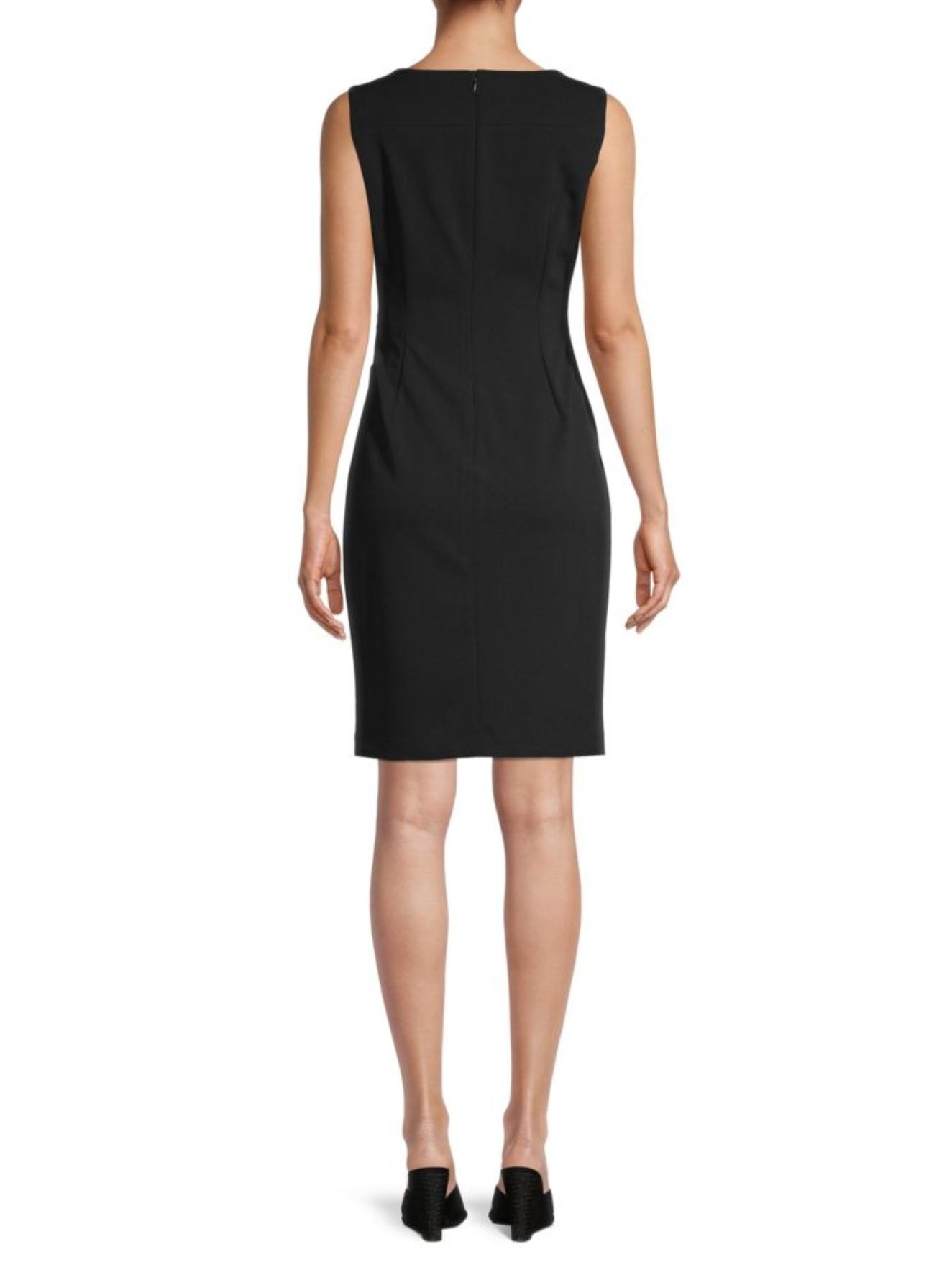 calvin klein sleeveless pleated dress Calvin Klein Pleated Sleeveless Midi Dress In Blue - 39% Off