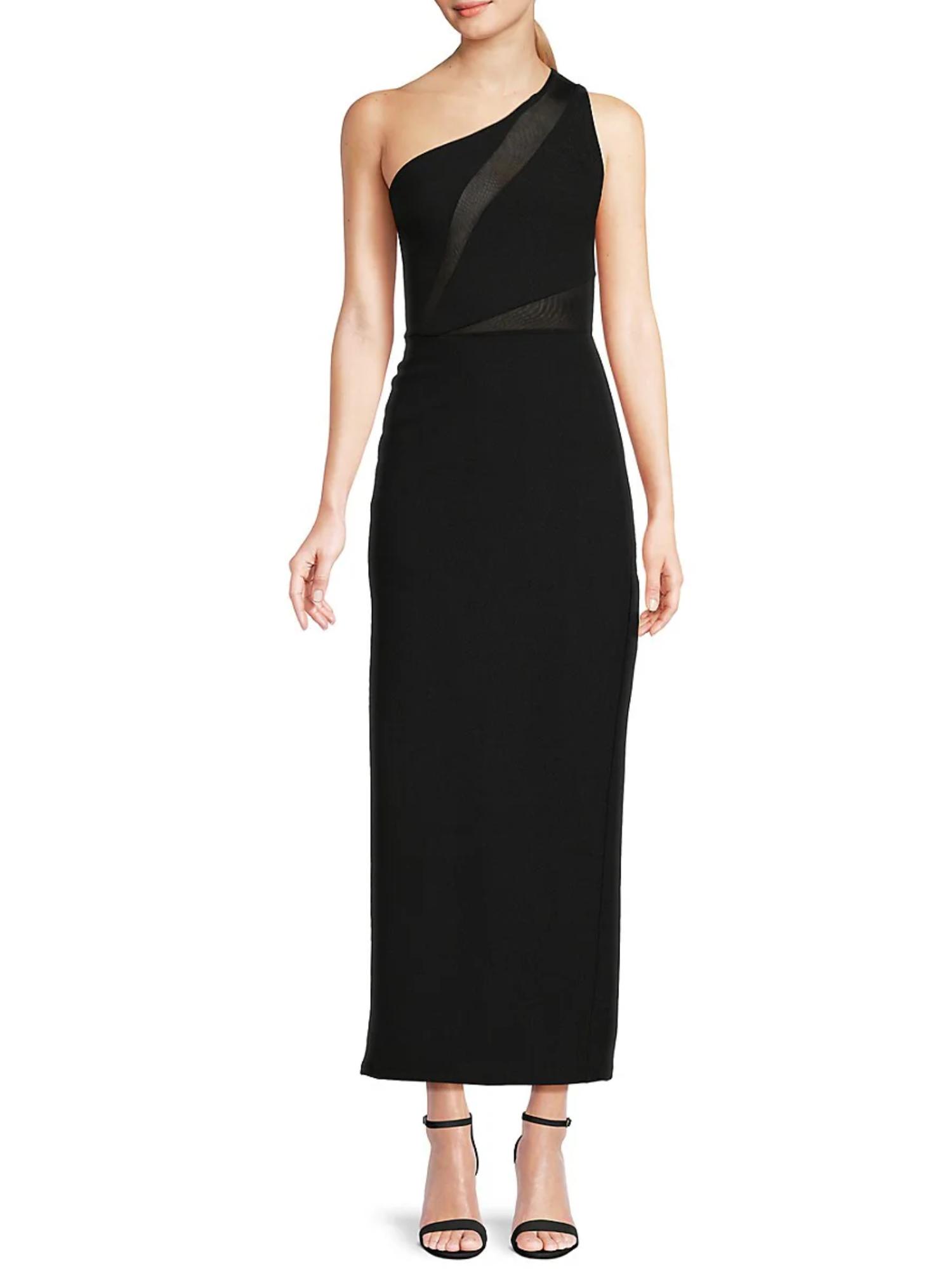 navy blue dress for baby girl RACHEL Rachel Roy Women's Asymmetrical Neck Midi Dress main image 0
