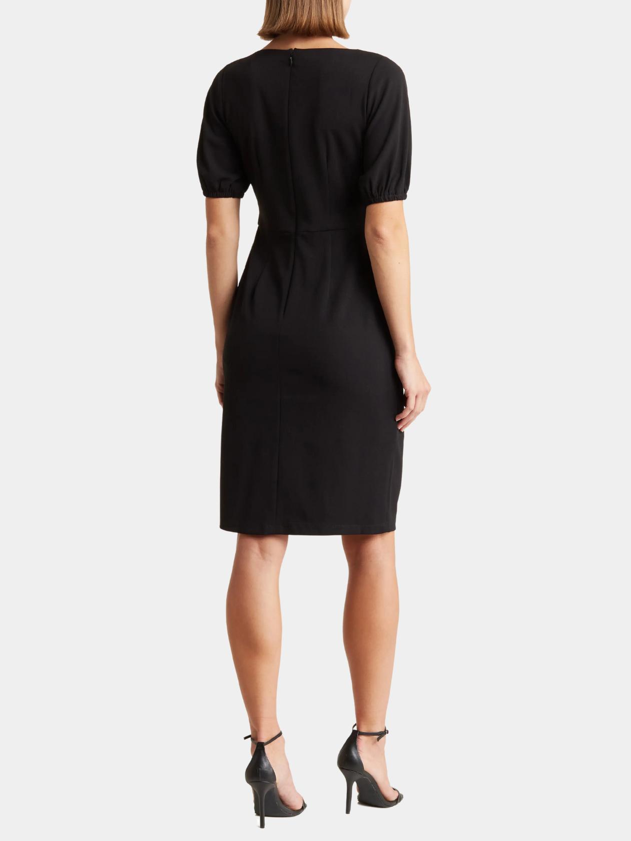 Armoire | Rent this Maggy London Puff Sleeve Knee Length Sheath Dress