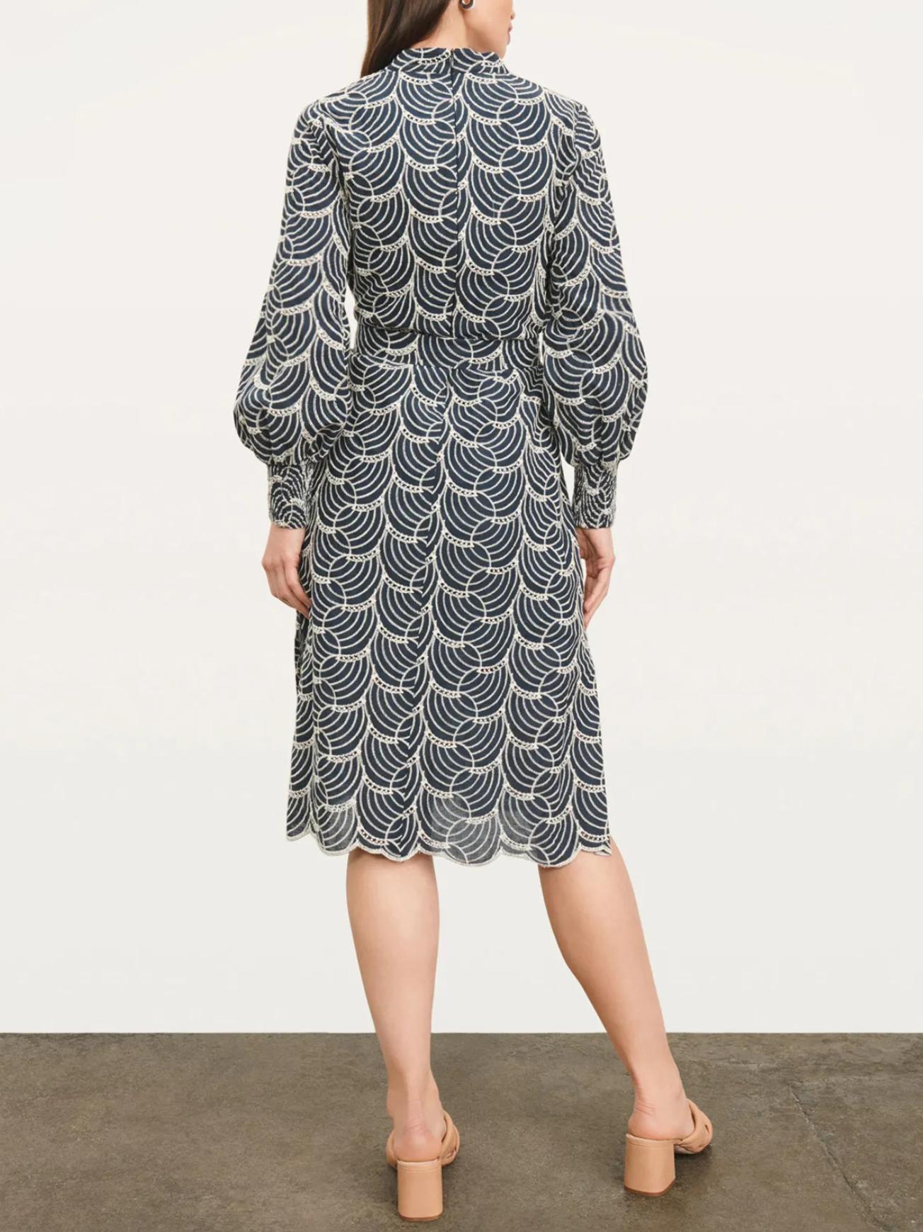 Armoire | Rent this Donna Karan V-Neck Eyelet Cotton Midi Dress Armoire | Rent this Donna Karan V-Neck Eyelet Cotton Midi Dress