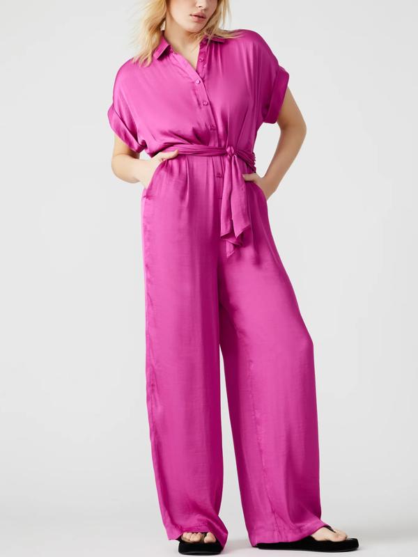 Armoire | Rent this Steve Madden Tori Cap Sleeve Belted Jumpsuit