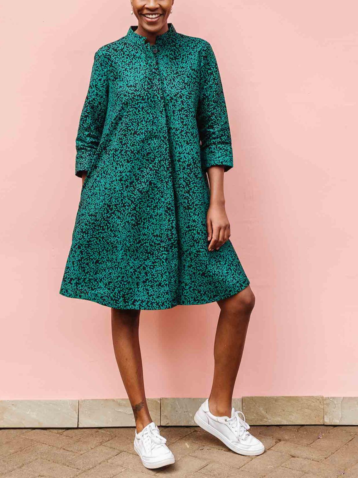 Armoire | Rent this Zuri 3/4 Sleeve Kenya Kitenge Dress