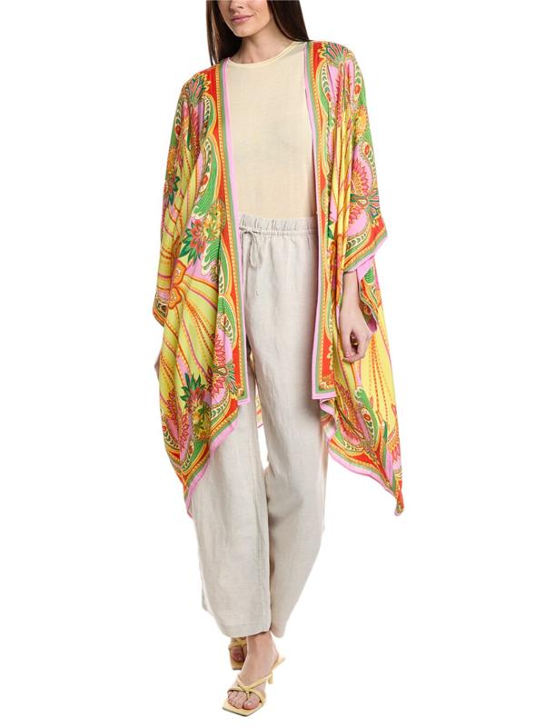 ふ*す様 ロージーモンスター ダブル スカラップ ドッキング チュニック F Armoire | Rent this FARM Rio Beach Toucans Scarf Kimono