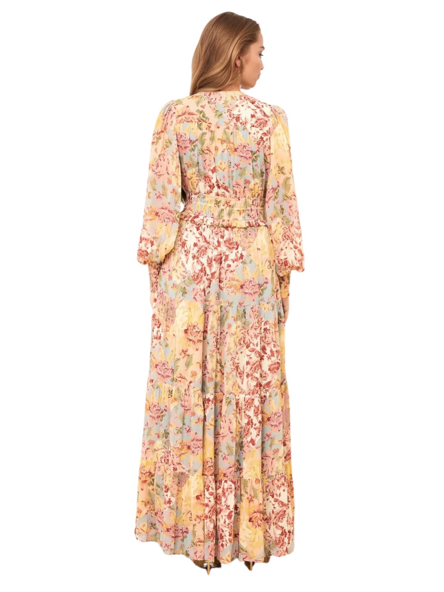 women's modest maxi dress Eden modest maxi dress in spring sonata – JanieLanie