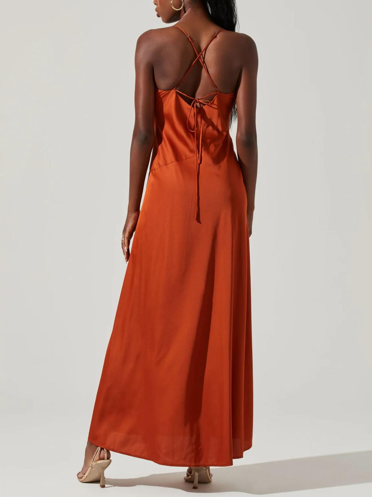 Armoire | Rent this ASTR the Label Palisades Cowl Neck Maxi Slip Dress