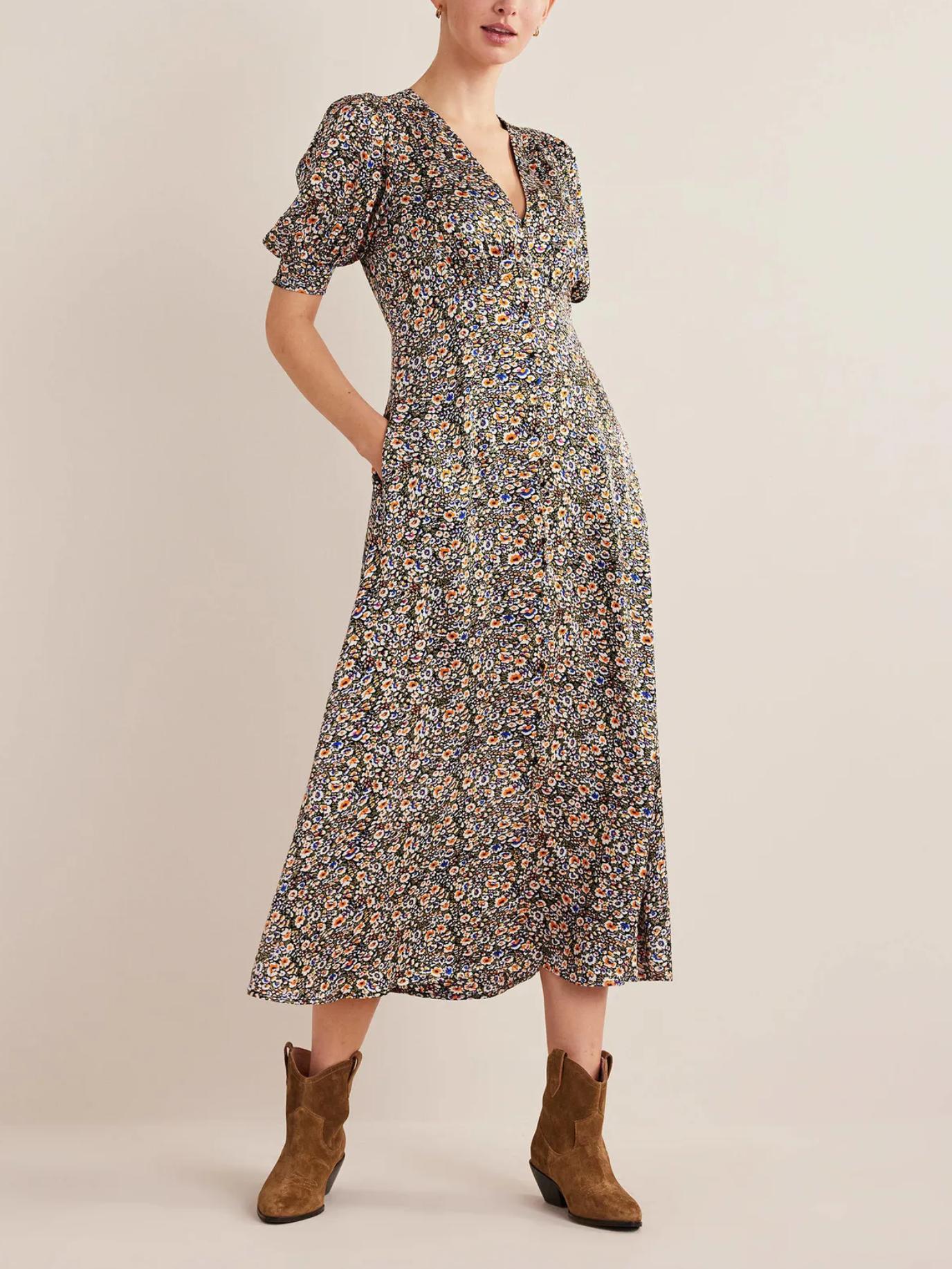 grey floral midi dress Women's Life Manifest Two Piece Mesh Midi Dress in Grey Floral