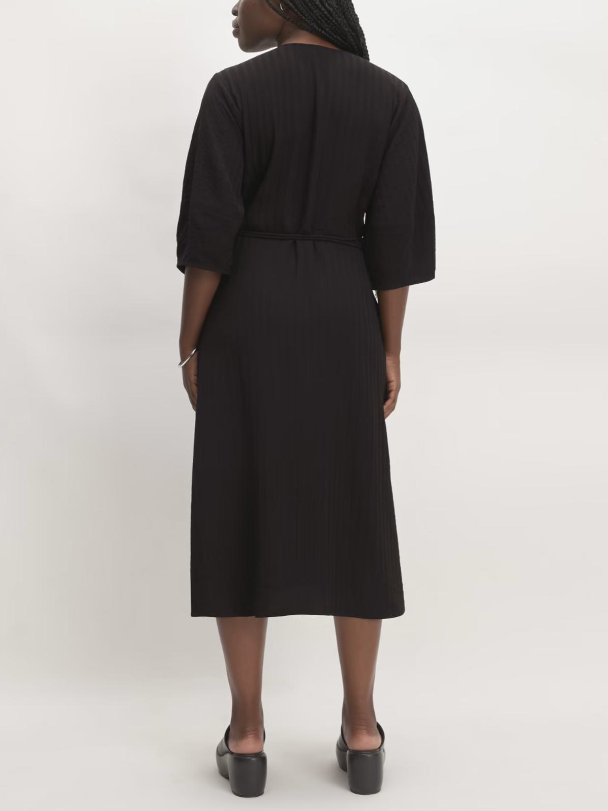 Armoire | Rent this Everlane The City Stripe V-Neck Midi Wrap Dress Armoire | Rent this Everlane The City Stripe V-Neck Midi Wrap Dress
