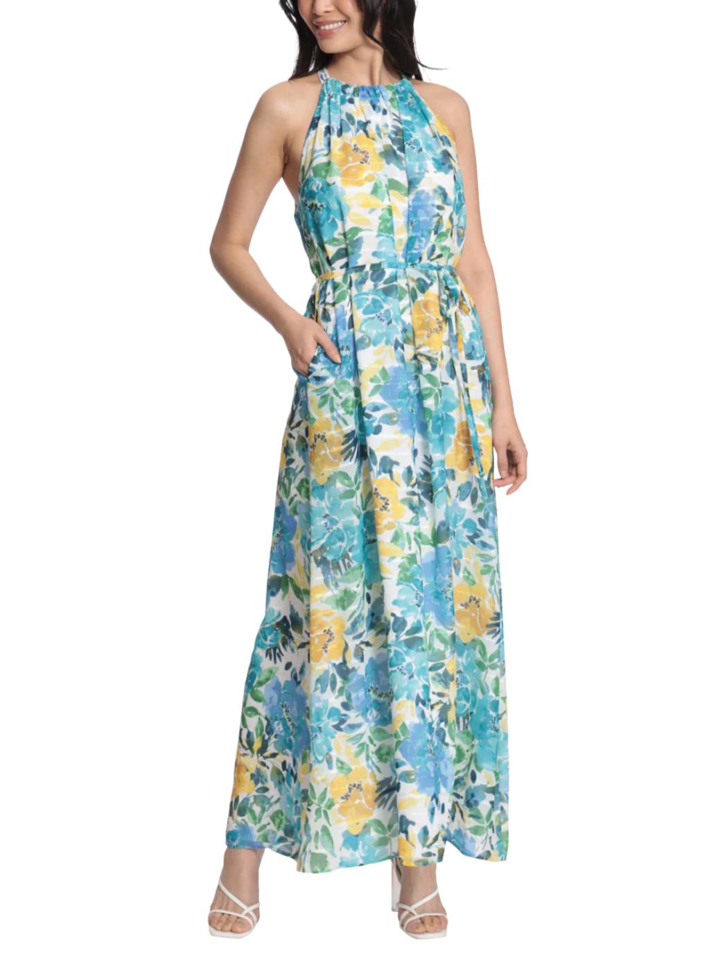 Armoire | Rent this Maggy London Celia Halter Maxi Dress