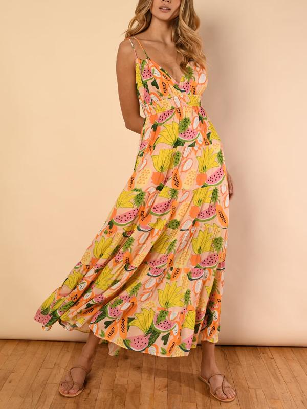 Armoire | Rent this Hutch Lee Double Strap Waist Tiered Maxi