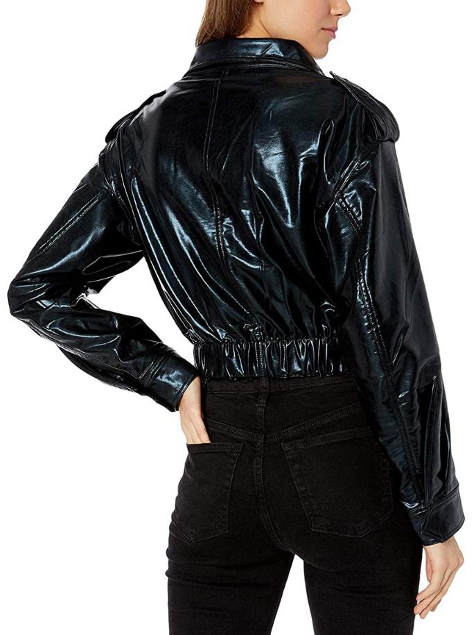 Norma Kamali Turtle Foil Cargo Jacket
