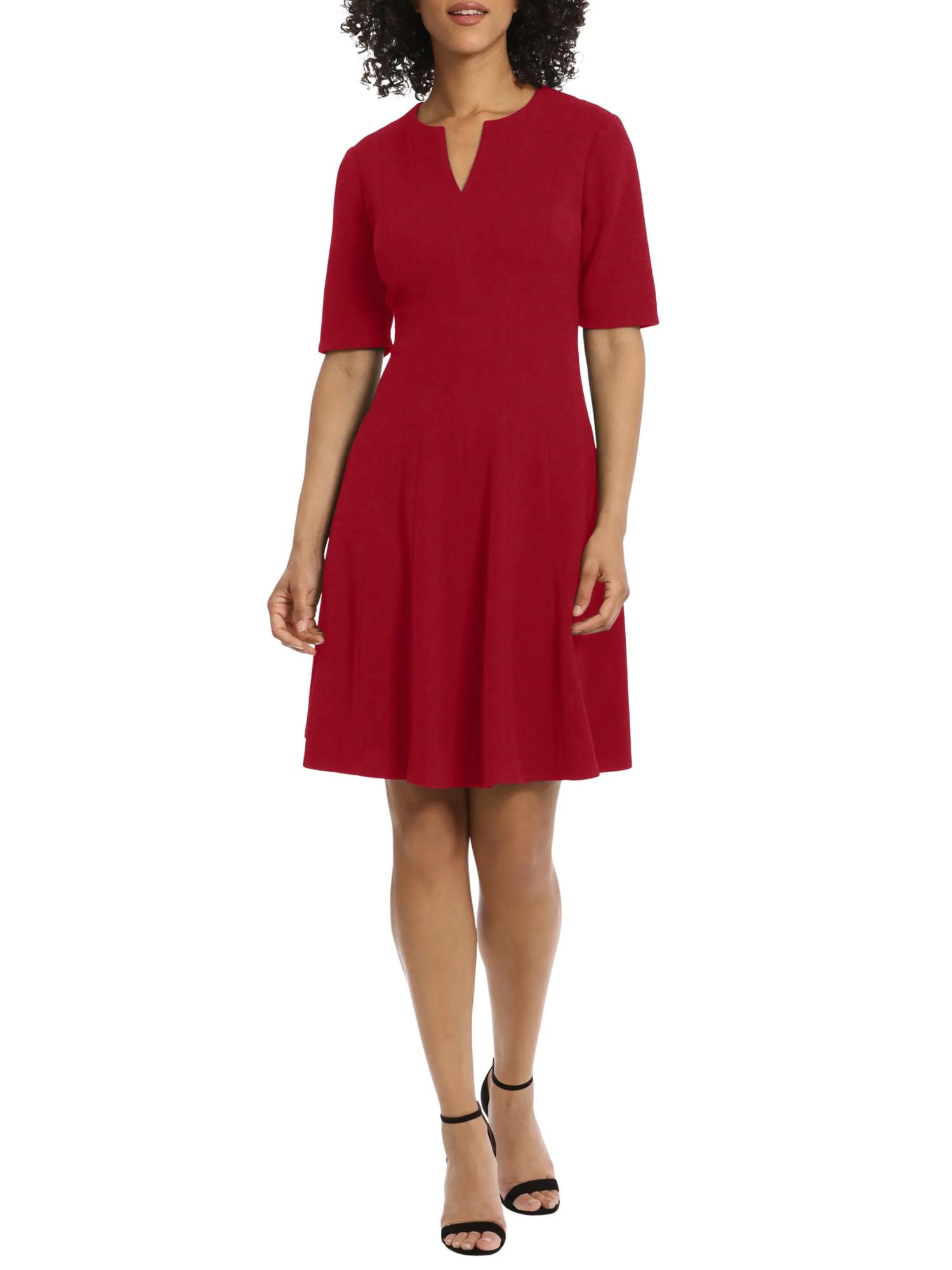 green emerald velvet dress Casual Dresses for Women Petite Elegant Criss-Cross V Neck Work Vintage Fit  and Flare Floral Print Casual Tea A-Line Dress with Pockets 980 B-Burgundy  Floral S at Amazon Women's Clothing store main image 0