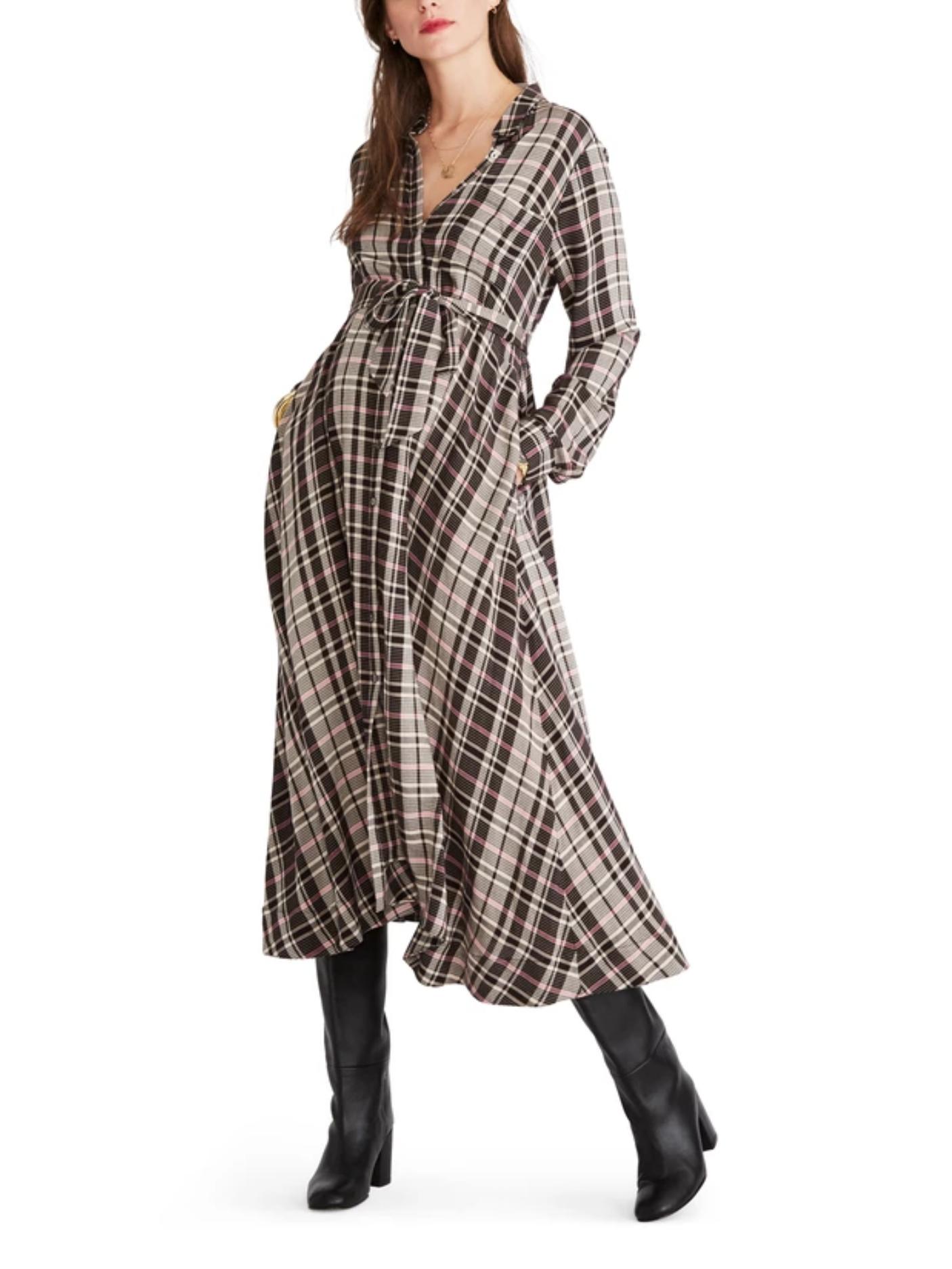 Armoire | Rent this Hatch Alyssa Belted Maxi Maternity Shirt Dress