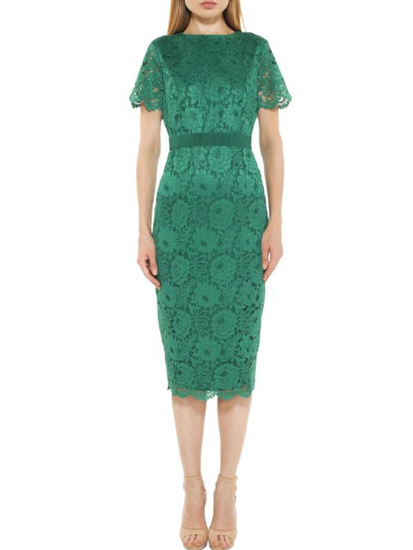alexia admor delora lace sheath dress NWT Alexia Admor Delora Ivory Lace Short Sleeve Sheath Dress Size 6