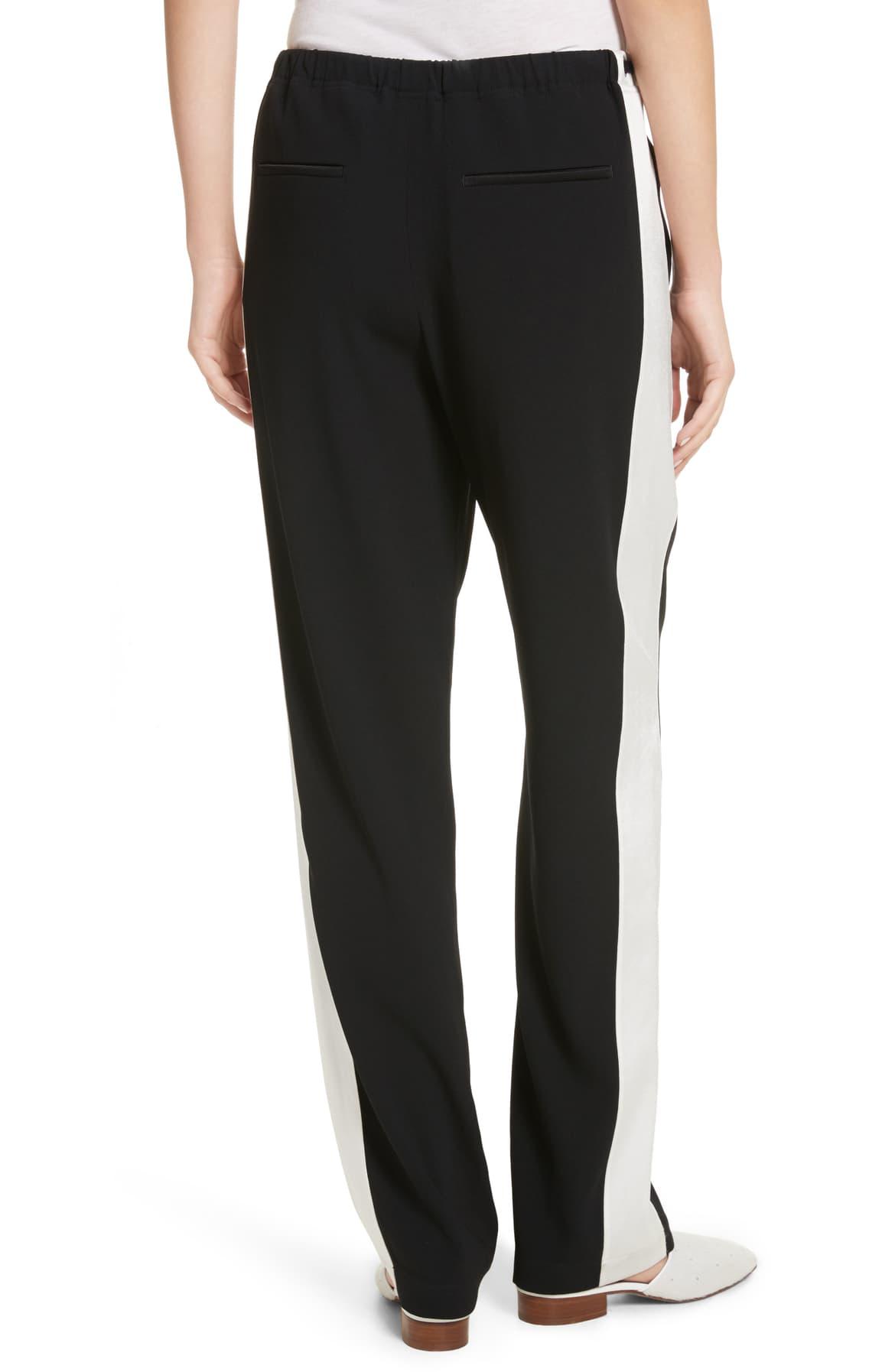 【BAON】Ronce Stripe Suede Wide Banding Pants Pacsun Side Stripe Bow Track Pants | PacSun