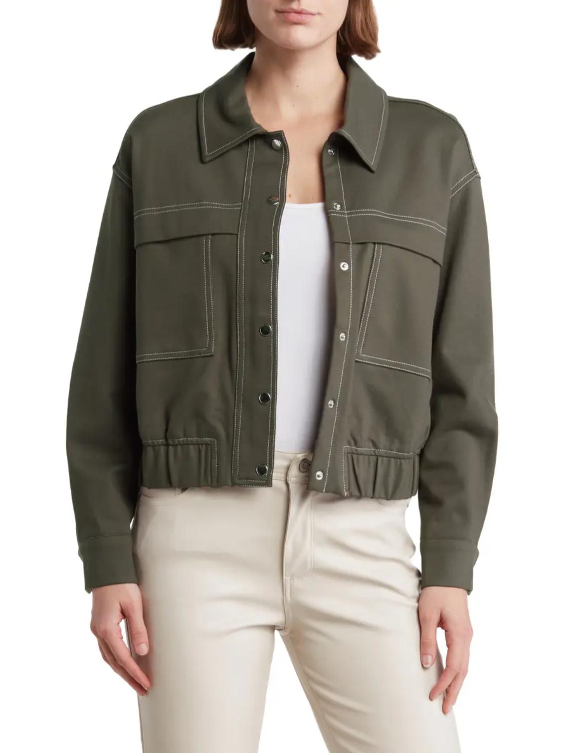 Armoire | Rent this Adrianna Papell Boxy Crop Utility Jacket