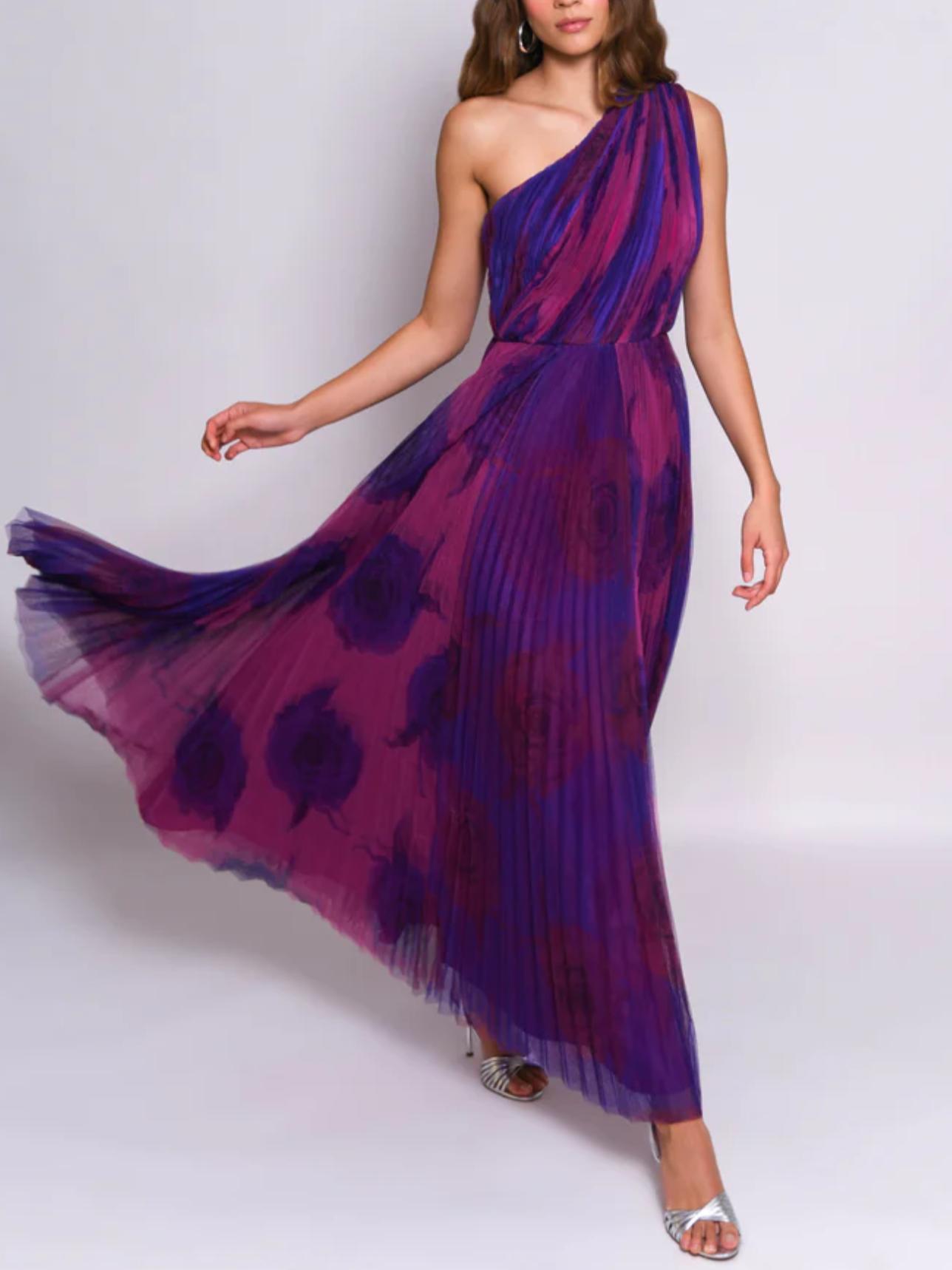 Armoire | Rent this Hutch Tarina One Shoulder Pleated Gown