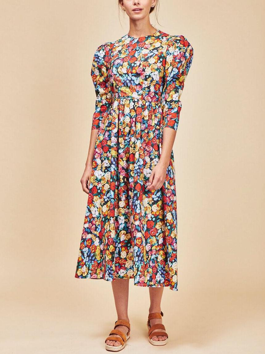 Armoire | Rent this Hunter Bell Patterson Puff Sleeve Dress