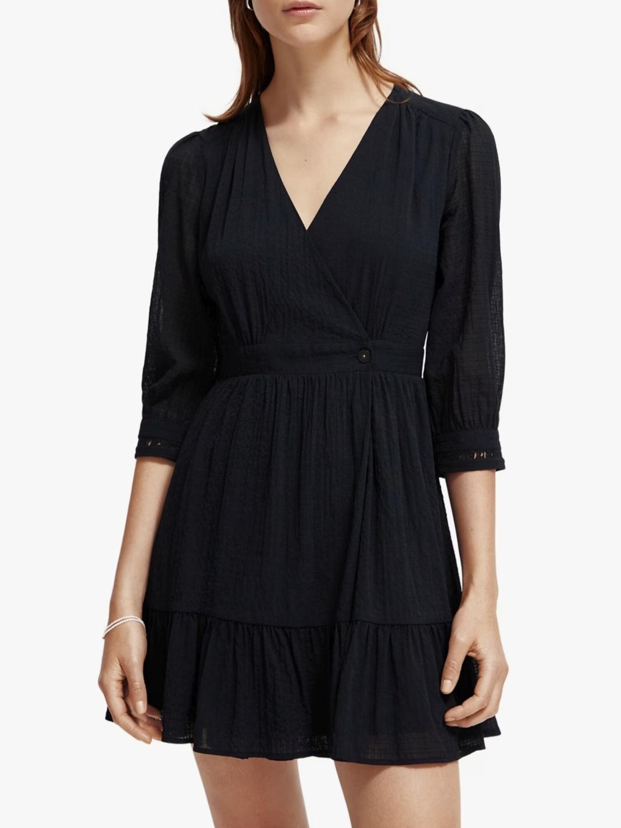 knee length dresses for ladies Quilted Pleated Mini Dress  Scotch & Soda