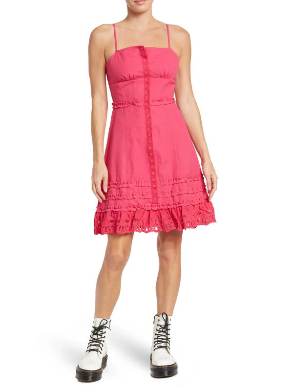 betsey johnson a line dress Betsey Johnson Hot Pink A Line Dress main image 1