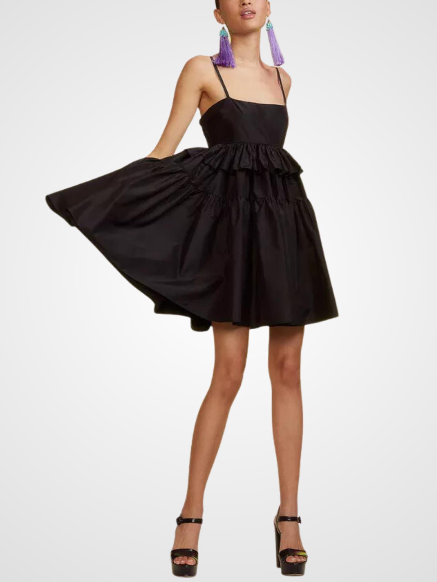 Armoire | Rent this Cynthia Rowley Nikki Taffeta Silk Spaghetti Strap Mini  Dress