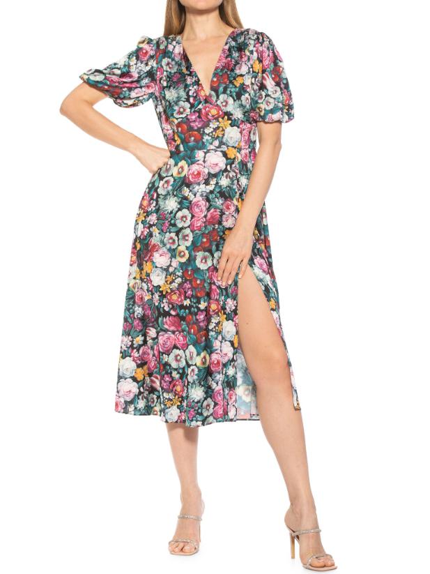 Armoire | Rent this Alexia Admor Nola Puff Sleeve Fit & Flare Midi Dress Armoire | Rent this Alexia Admor Nola Puff Sleeve Fit & Flare Midi Dress