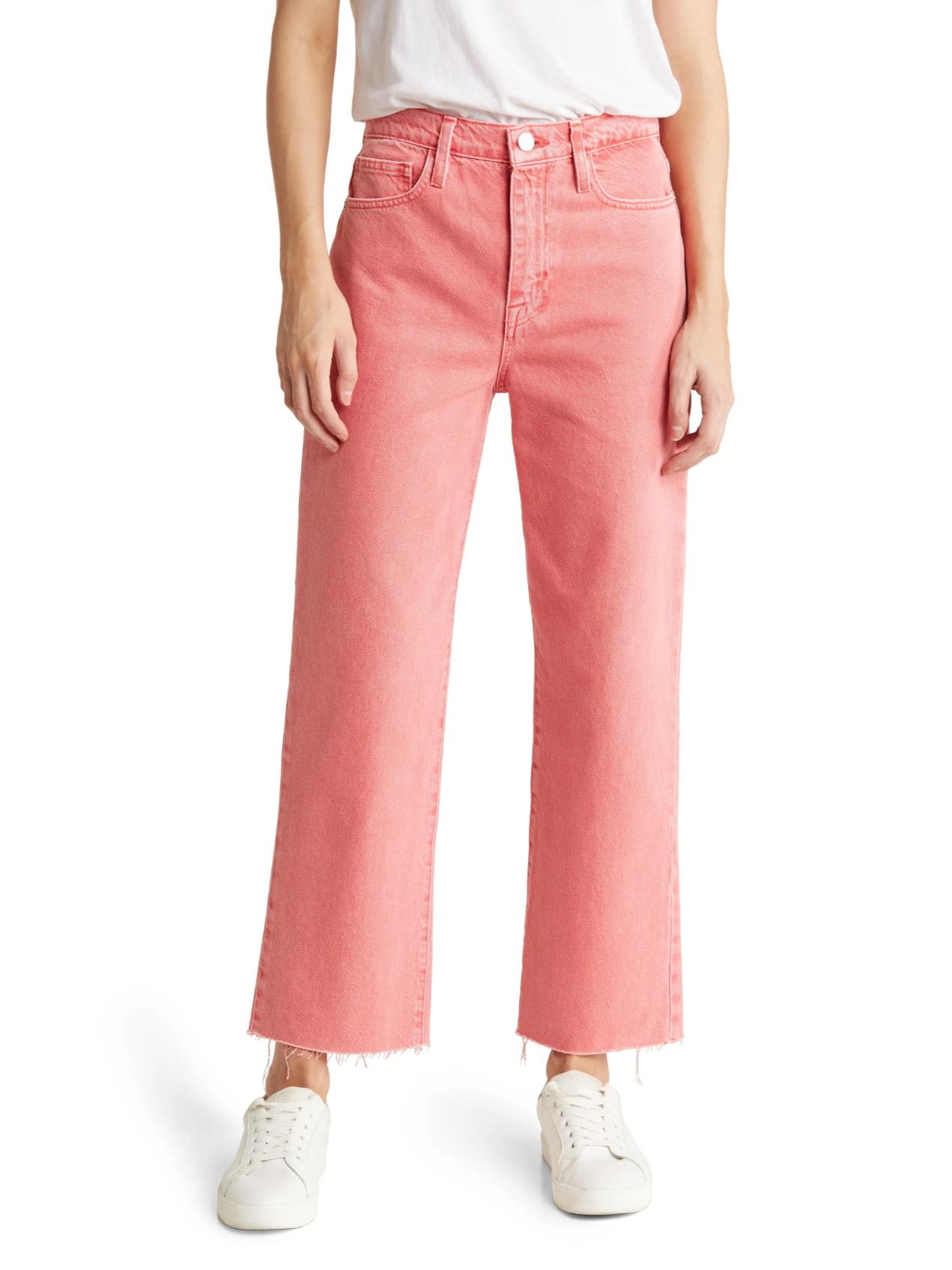 Armoire | Rent this FRAME Le Jane Crop Raw Hem Wide Leg Jeans