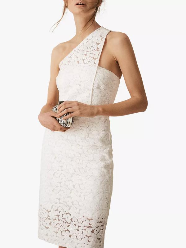 juniors ivory lace dress LANA / Boho Lace Flower Girl Dress with Chantilly Lace main image 0