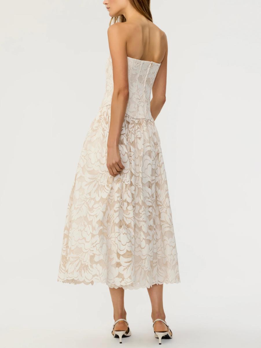 melody corset combo midi dress Toccin Melody Corset Combo Midi Dress