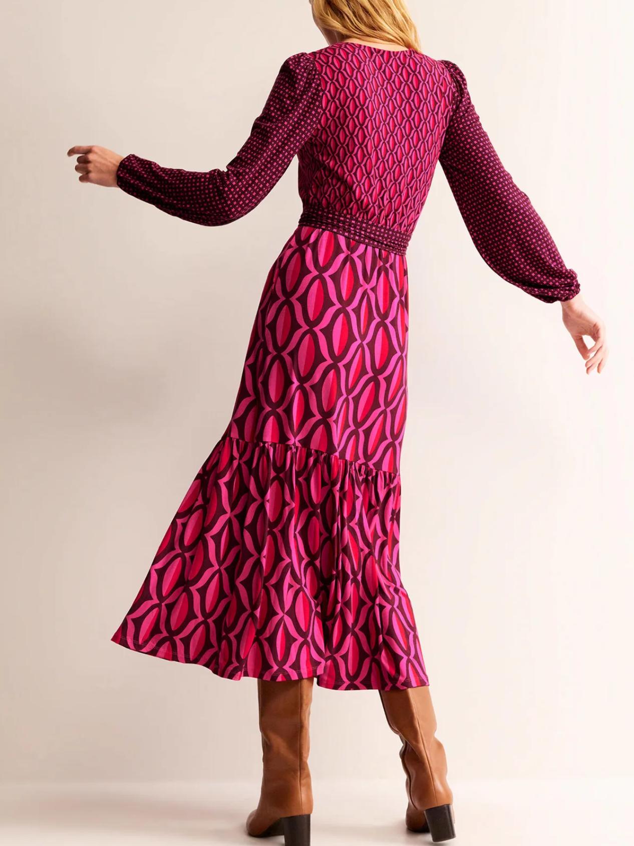 Armoire | Rent this Boden Jersey Long Sleeve Maxi Wrap Dress