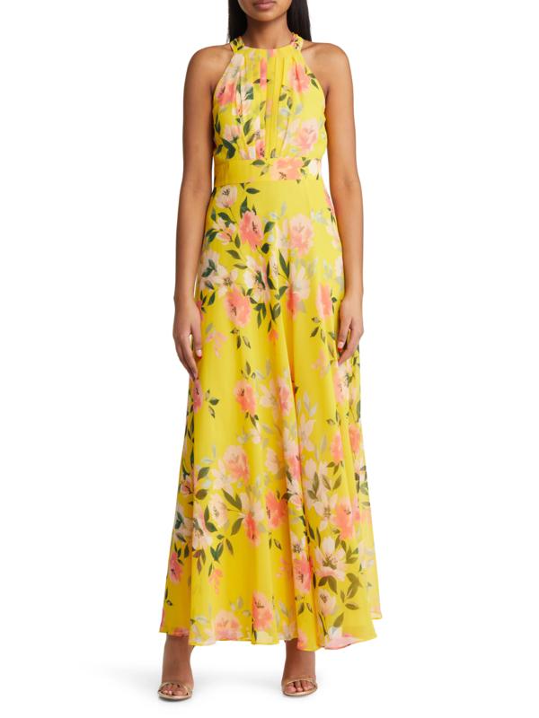 Armoire | Rent this Eliza J Halter Chiffon Maxi Dress Armoire | Rent this Eliza J Halter Chiffon Maxi Dress